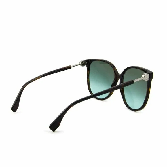 New Fendi Women Oversized Sunglasses FF-0374S-086-EQ Havana Brown Rectangular - Picture 5 of 8